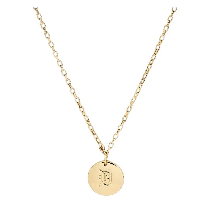 Bijoux Sport by Luv Aj MLB Gold Plated Brass Round Coin Necklace Detroit Tigers - Image 1 of 1