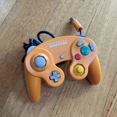 Genuine Nintendo GameCube Controller Spice Orange DOL-003 Official Near New - Image 1 of 4