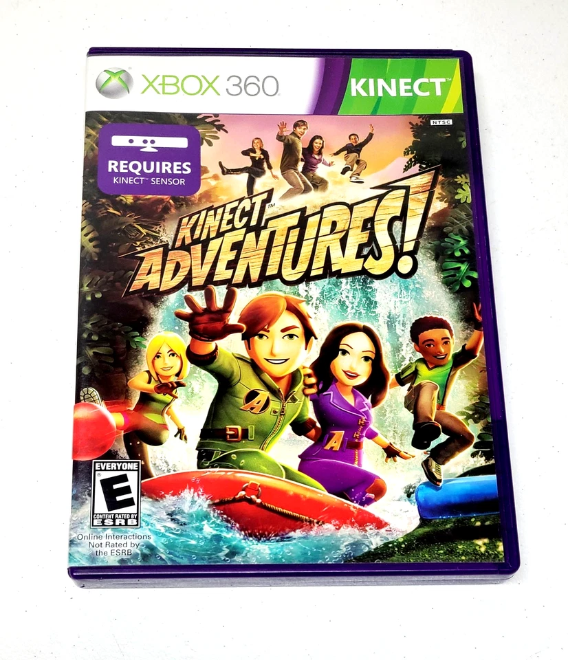 KINECT ADVENTURES (Microsoft Xbox 360, 2010) Complete CIB Video Game TESTED - Image 1 of 4