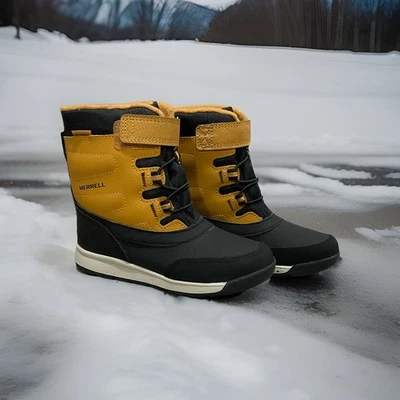 Merrell Snow Storm crianças grandes tamanho 10 botas de inverno impermeáveis neve - Imagem 1 de 4