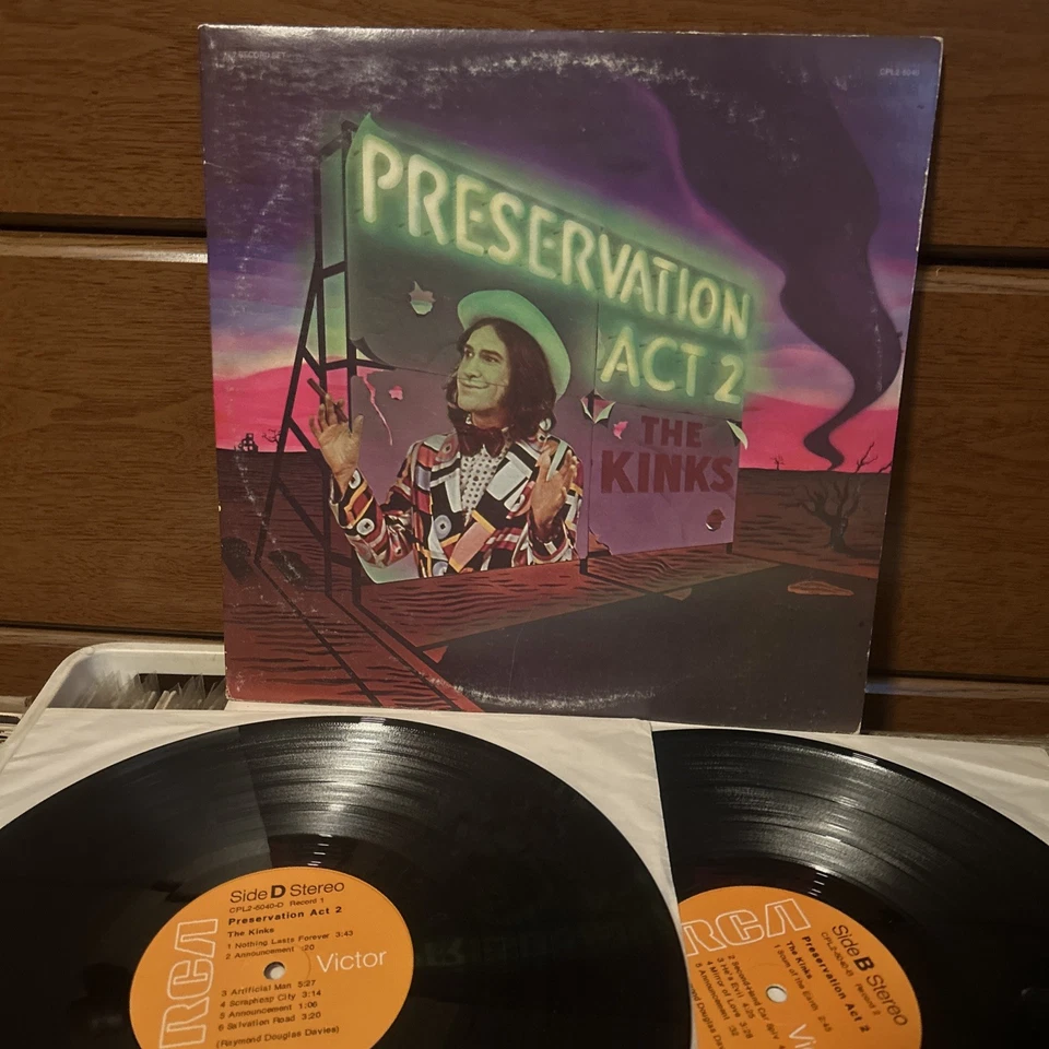 The Kinks  Preservation Act 2  Vinyl 2xLP Record Classic Rock RCA CPL2-5040 Vg+ - Image 1 of 4