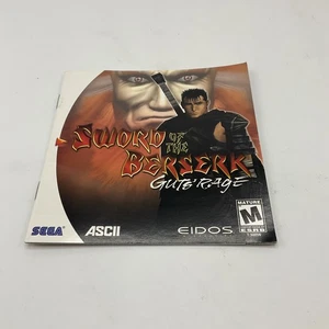 Sword of the Berserk: Guts' Rage (Sega Dreamcast, 2000) solo manual - Imagen 1 de 2