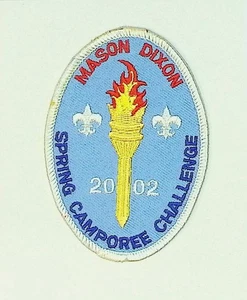 Mason Dixon Spring Camporee Challenge Boy Scout Patch 2002 - Picture 1 of 2