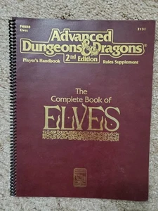 AD&D Advanced Dungeons & Dragons The Complete Book of Elves Player's Handbook - Picture 1 of 5