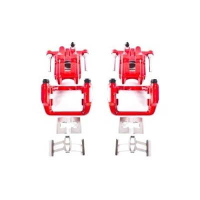 Power Stop Rear Red Calipers w/Brackets - Pair for 01-03 Acura CL - Image 1 of 4
