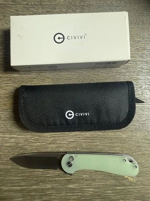 CIVIVI Button Lock Elementum II 2.96" Pocket Folding Knife - Gray (C18062P-2) - Image 1 of 2