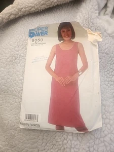 1987 SIMPLICITY SUPER SAVER MISSES DRESS PATTERN #8050 SZ 10+12+14 UNCUT - Picture 1 of 5