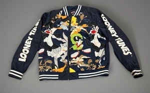 Vintage Looney Tunes x Members Only Bomber Varsity Jacket Medium - Picture 1 of 7