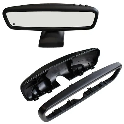 Mercedes Benz R129 SL Rear View Mirror Housing 1997-2002 Auto Dim and HomeLink - Image 1 of 4