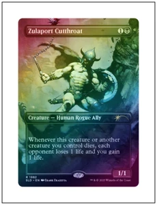 1x Zulaport Cutthroat, Foil, Frank Frazetta Secret Lair, Borderless Art, MTG NM - Picture 1 of 1