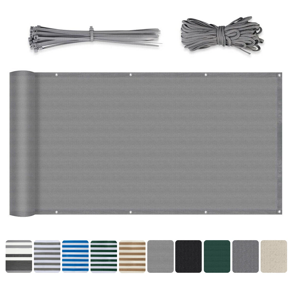 AEREY Balkon Sichtschutz 75x900 Cm – Wind- Und UV-Schutz Für Balkon, Terrasse & Garten | Einfach Montieren Mit Kabelbindern