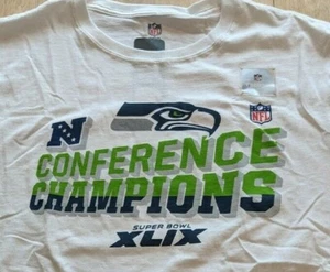 NWT Seattle Seahawks Champions Trophy SUPER Bowl XLIX 49 XL NFL ProLine T white - Picture 1 of 7