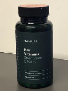 Manual - Hair Vitamins Strengthen & Fortify 30 Capsules. NEW! EXP:02/2026. - Picture 1 of 3