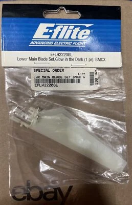 Glow in the Dark Lower Main Blade Set(1 pr) Blade MCX  EFLH2220GL  - Image 1 of 2
