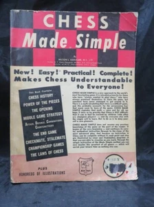Chess Made Simple by Milton L. Hanauer M.S. J. D. 1957 - Picture 1 of 9