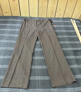 Rafaella Womens Size 12 Brown Dress/Career Pants 2-Way Stretch NWT - Picture 1 of 15