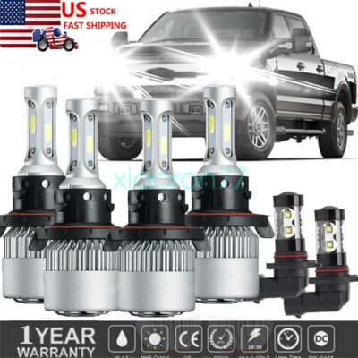 For Ford F250 F350 F450 2005-2019 6000K White LED Headlight Fog Light Bulbs 6PCS - Image 1 of 4
