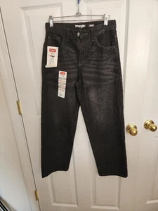 WRANGLER 5 STAR PREMIUM SKATER LOOSE YOUTH BLACK JEANS 12 - Picture 1 of 11