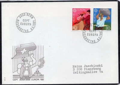 EUROPA CEPT 1981 - SWITZERLAND - FOLKLORE - FDC(1) - Image 1 of 2