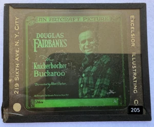 LINTERNA MÁGICA DIAPOSITIVA PELÍCULA KNICKERBOCKER BUCKAROO DOUGLAS FAIRBANKS ARTCRAFT 1919 - Imagen 1 de 2