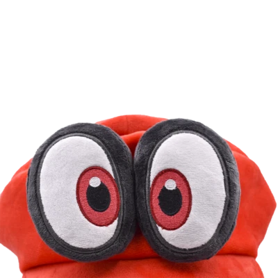 Super Mario Bros Odyssey Cappy Hat Cap Soft Plush Toys Birthday Xmas Gifts Red - Image 1 of 4
