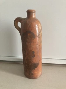 Flasche Dekoflasche Vase Glas lackiert Vintage 26/8 cm hoch Farbe Henkel  Krug  - Bild 1 von 6