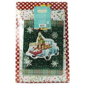 Pioneer Woman Christmas Gift Box 8pc Set Vintage Truck Tis The Season Gingham - Picture 1 of 13
