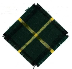 100% WOOL GORDON TARTAN SWATCH FOR CAP BADGE CAPE TOWN HIGHLANDERS SOUTH AFRICA - Bild 1 von 3