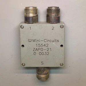 Minicircuits ZAPD-21 Power Splitter Combiner 500 MHz bis 2 GHz 2-Wege N Stecker RF - Bild 1 von 4