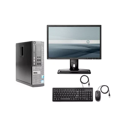 DELL/HP Core i5 SFF DESKTOP PC & 22" TFT Windows 10 16GB RAM 120GB SSD + 1TB HDD - Image 1 of 4
