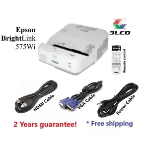 Epson Brightlink 575wi Ultra-Short Throw Projector 2 Yrs guarantee - Picture 1 of 6
