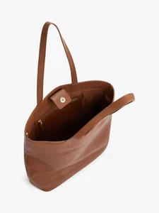John Lewis tan leather tote bag new with tags - Picture 1 of 4