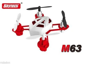 Mini dron cuadricóptero SKYTECH M63 controlado por radio de 4 canales con cargador USB - Imagen 1 de 2