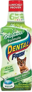 Dental Fresh Water Additive for Cats, Original Formula, 8 oz – Cat Breath Freshe - Picture 1 of 6