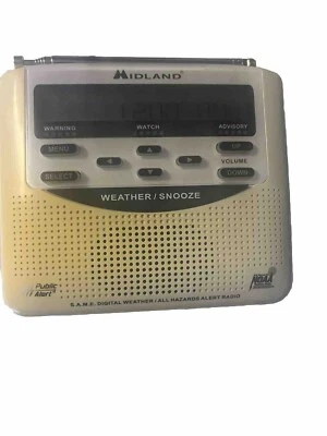Midland S.A.M.E. Digital Weather/Hazard Alert Monitor MODEL WR-100 Public Alert - Image 1 of 4