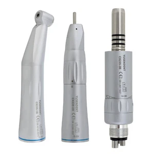 COXO Dental Inner Water Low Speed Handpiece Contra Angle Air Motor Straight Nose - Picture 1 of 56