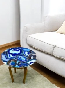 18" Unique Agate Table Tops Handcrafted Coffee Table Tops for Home, Office Decor - Picture 1 of 9