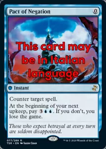 MTG PACT OF NEGATION EXC - PAKT DER LEUGNUNG - TSR - MAGIC - Bild 1 von 1