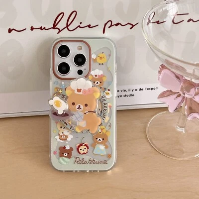 Chef Rilakkuma Mag Safe Holder+ Case Cover For iPhone 17 Pro Max 16 15 14 Pro - Image 1 of 4