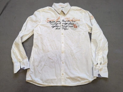 Camisa con botones náutica Gaastra Spirit of Tradition para hombre talla XL blanca larga Foto 1 de 4