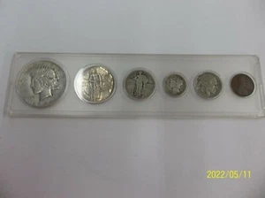 1926 US COIN SET WITH Oregon Trail Commemorative EXCELLENT Half Dollar Silver - Picture 1 of 12