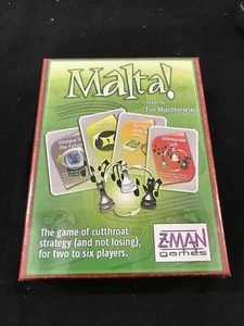 Malta! Card Game cutthroat strategy Brand new Zman games 8+ 2010 K14 - Picture 1 of 5