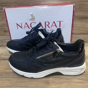 Nacarat Damen Echtleder Slipper Sneaker, Gr. 11,5 - Bild 1 von 9