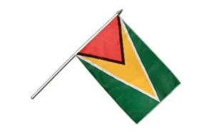 Bandiera a bastone della Guyana bandiere bandiera a bastone 30x45 cm - Foto 1 di 1
