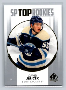 2022-23 SP Authentic #TR-47 David Jiricek (RC) -SP Top Rookies - Blue Jackets - Bild 1 von 2