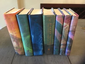 Harry Potter Book Set 1-7.  All 7 Books. Hardbound W/DJ Rowling. Magic Wizards. - Picture 1 of 9