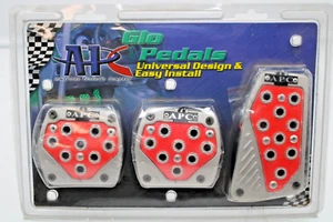 APC Glo Pedals Red Luminescent Glowing Sport Pedals for Manual Transmission - Picture 1 of 4