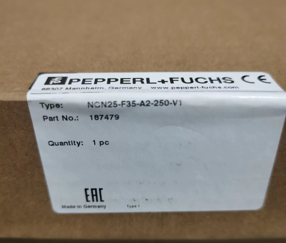 PEPPERL+FUCHS Inductive Sensor - NCN25-F35-A2-250-V1