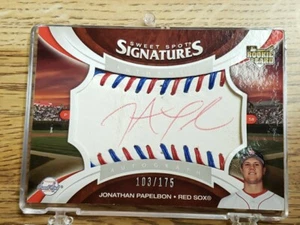2006 06 UD Upper Deck Sweet Spot Blue Stitch Red Ink Auto J Papelbon #103/175 - Picture 1 of 4