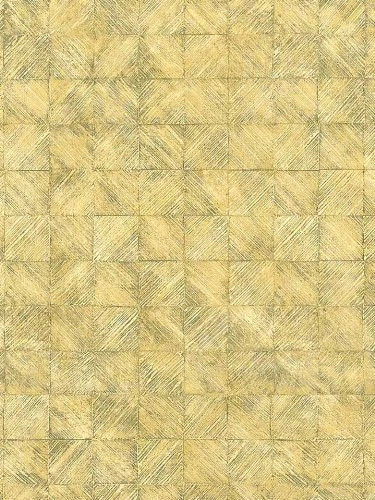 Papel pintado cuadrado paja verde sobre beige dorado 87-61982 Foto 1 de 1